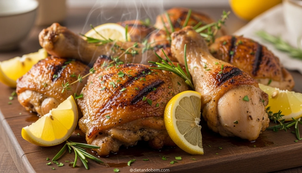 Frango Marinado com Limão e Ervas na Air Fryer