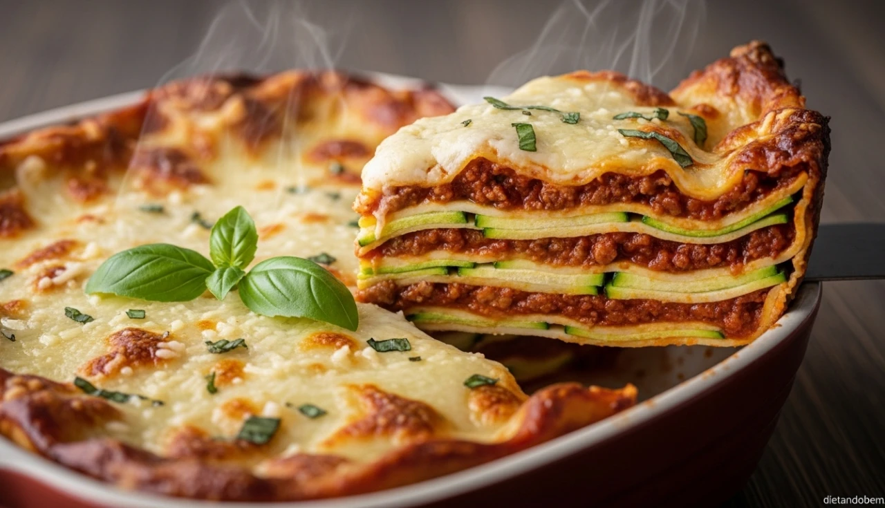 Lasanha de Abobrinha com Carne Moída