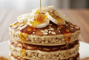 Panqueca de Banana com Aveia e Mel