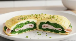 Omelete de Claras com Espinafre e Peito de Peru: Sua Aliada Fitness para um Corpo Saudável!