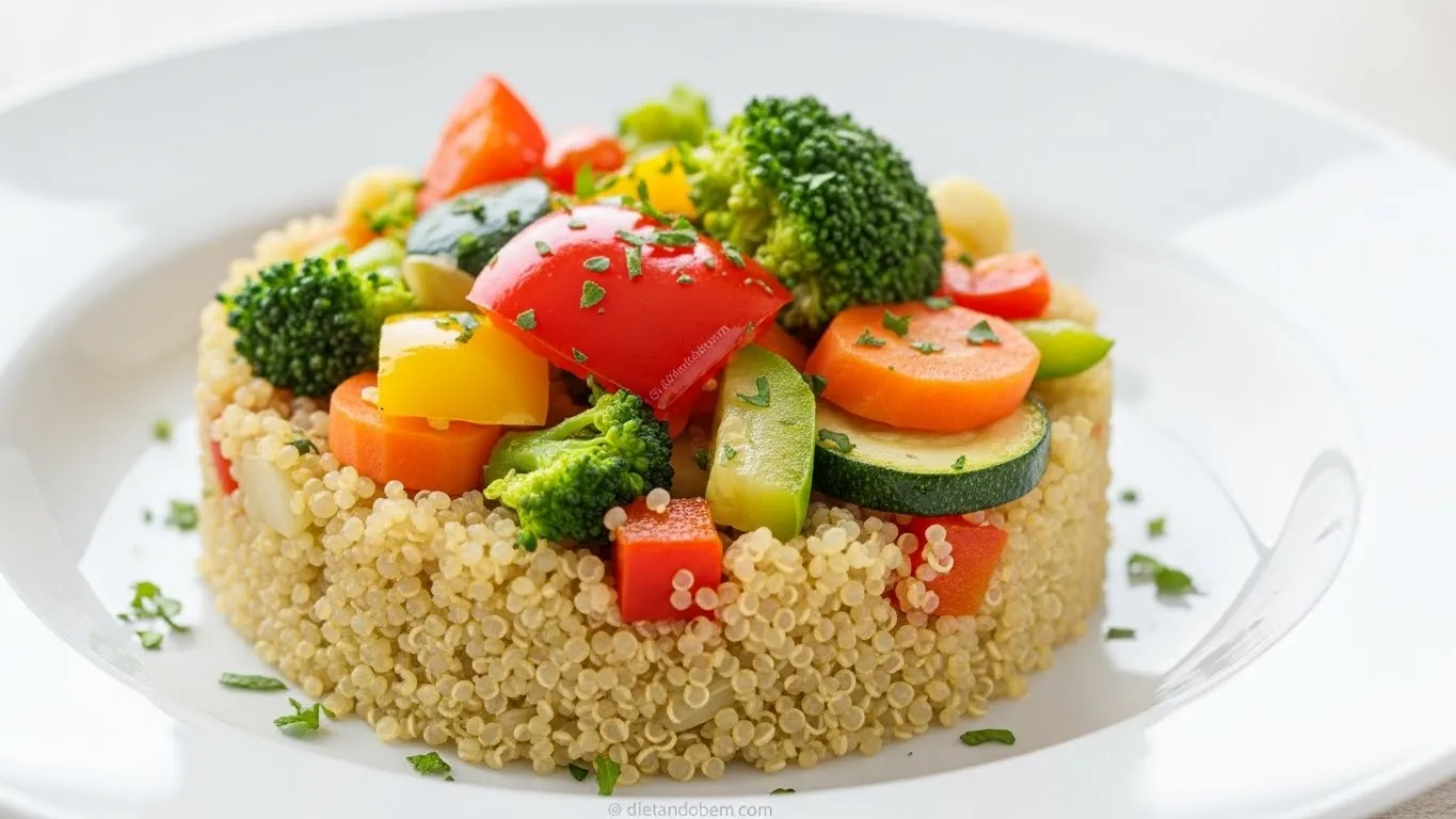 Quinoa com Legumes Salteados: Refeição Prática, Leve e Nutritiva